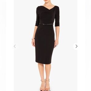 Black Halo Classic 3/4 Sleeve Jackie O Sheath Dress